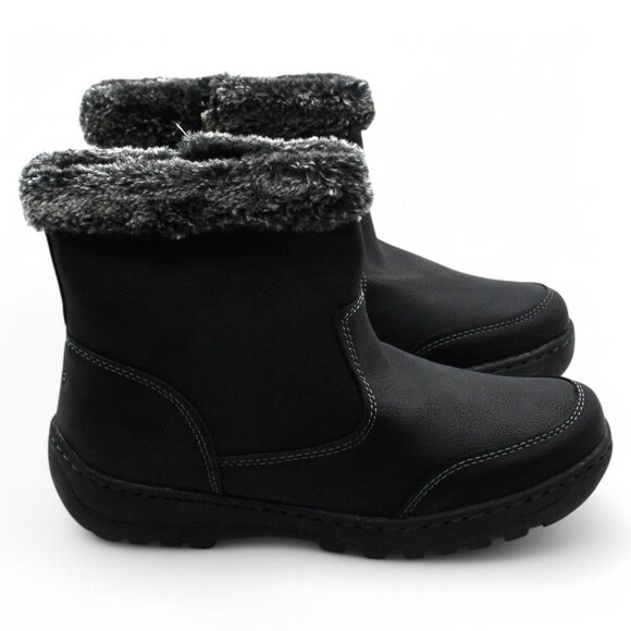 Khombu Women S Winter Snow Boots Warm Boots with Zipper Outdoor Easy Walking Sho - Picture 3 of 8